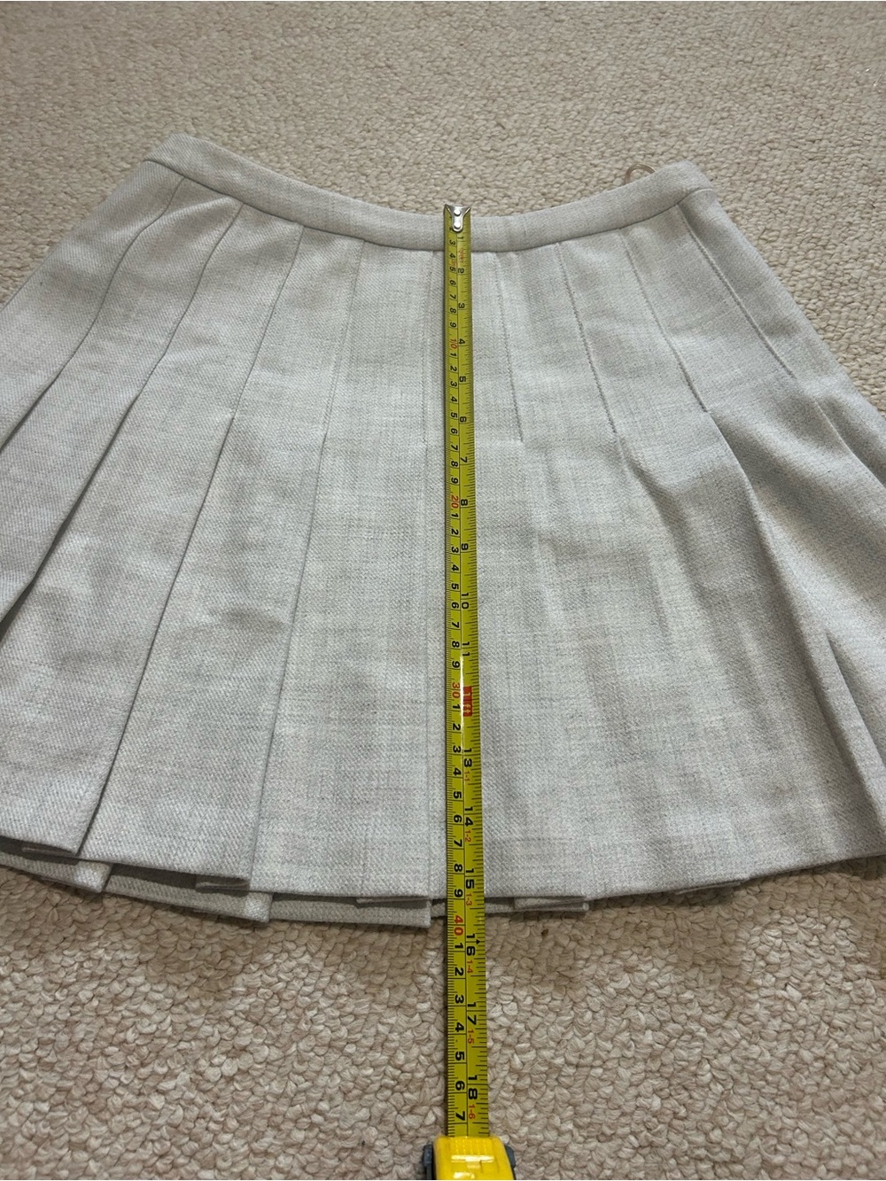 Aritzia Wilfred Juliet Mid-Rise Pleated Skirt in Herring/Birch Size 2 Lined - Picture 9 of 9